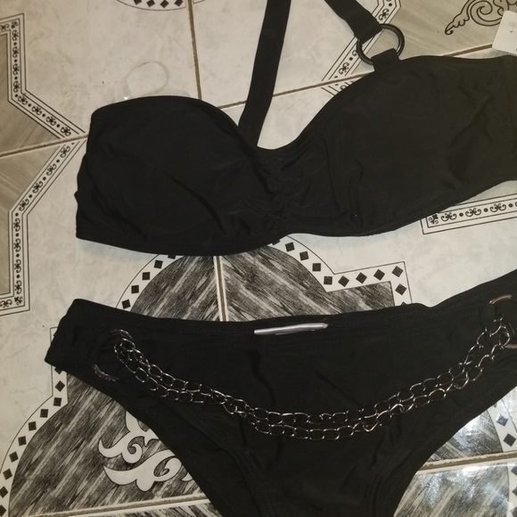 Vigoss Swimwear Super Sexy Chain Link Bikini L NEW - Picture 4 of 5